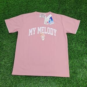 Sanrio My-Melody Bunny Shirt Womens XL 21x26 Pink Arch-Spellout